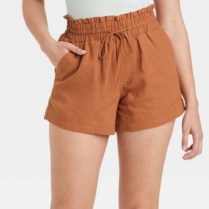 NWT! A New Day High Rise Paperbag Shorts, Large